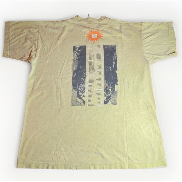Vtg REM 1995 Tour Band T Shirt Mens XL Fruit Of The Loom Cotton Rock Tees Shirt - Picture 5 of 13